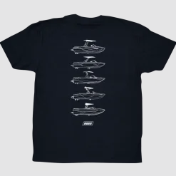 AWS Geo Logo Boats Tee – Black