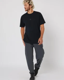 Follow Stitched Tee - Black