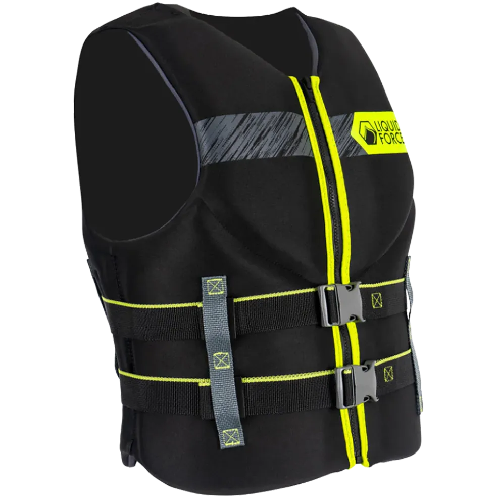 Liquid Force Hinge Classic CGA Life Vest 2026 - Black/Green