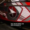 Nautique DECAL - Hullside STAR STITCH G23 10 PIECE SET - 130062