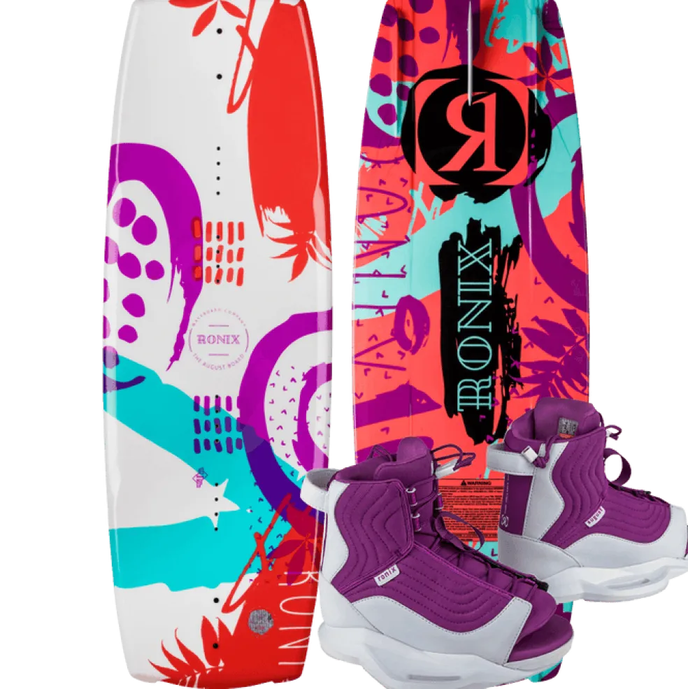 Ronix 2025 August Wakeboard | August Bindings