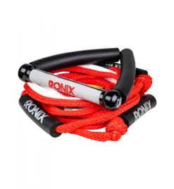 Ronix Bungee Surf Rope-10" Handle Hide Grip-25ft 4-Sect. Rope - Asst. Color