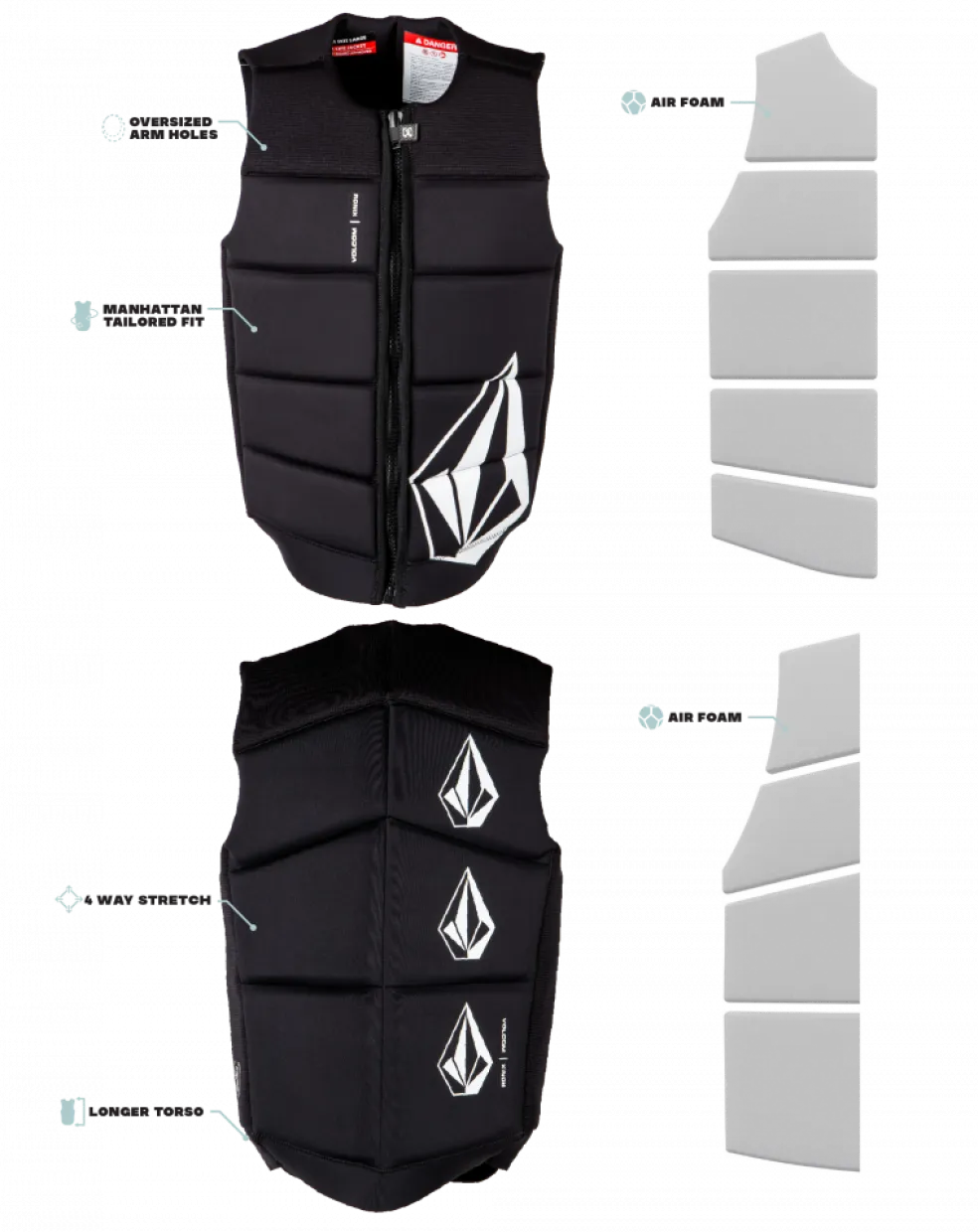 Ronix 2025 Volcom Men's CE Impact Vest